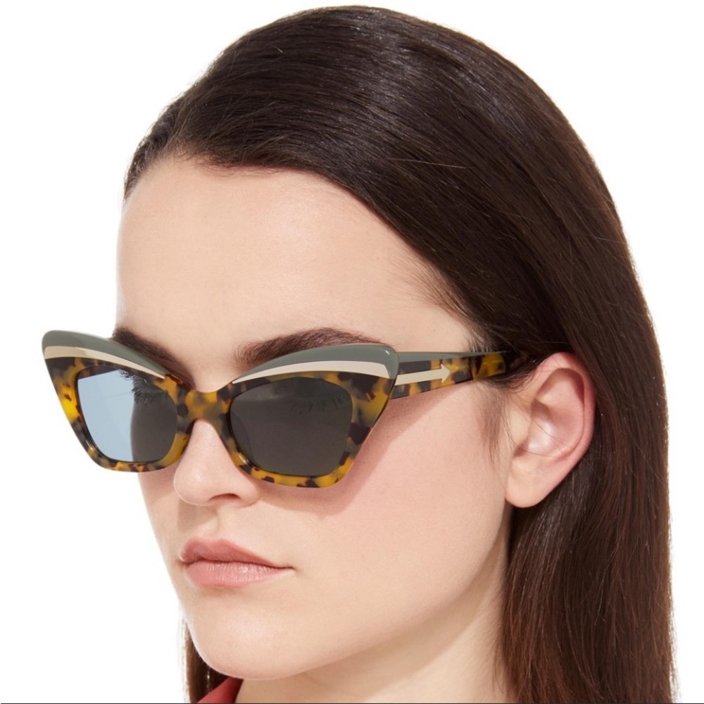 Karen Walker Babou Cat-Eye Sunglasses - Picture 2 of 7